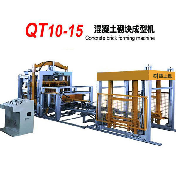 建筑垃圾仿石砖机 QT10-15型水磨石制砖机